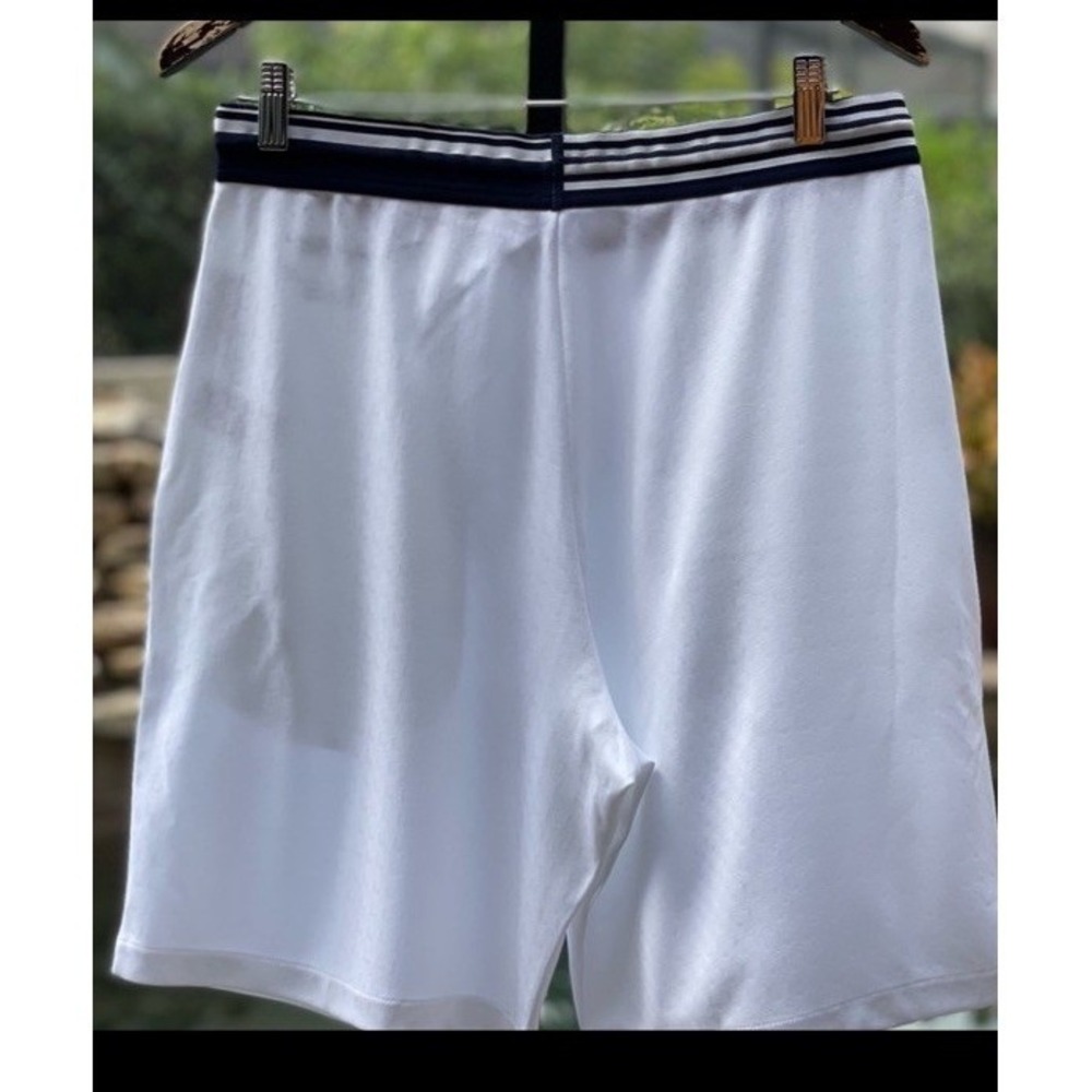 Lacoste Men's 4XL Sport Jacquard Knit Tennis Shorts White/Blue GH7242
